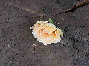 Iný materiál - Hlavička kvetu ruža žltá 6cm - dekorácia - 16461639_