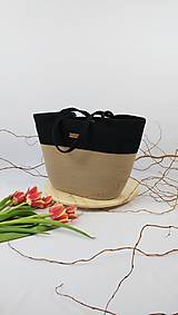 Veľké tašky - MIA veľká taška karamel čierna - 16461330_