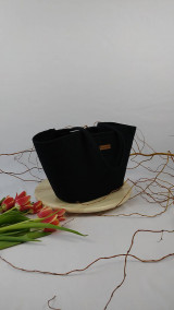 Veľké tašky - LEONA veľká taška na rameno čierna - 16461679_