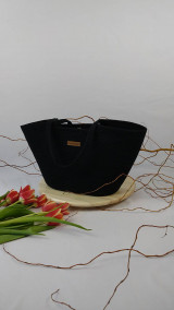 Veľké tašky - LEONA veľká taška na rameno čierna - 16461680_