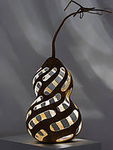 Svietidlá - Gourd #G15 | Kalabasa, prírodná drevená lampa a dekorácia - 16462189_