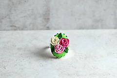Prstene - Prsteň s ružami - 16461724_