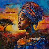Grafika - Africká žena abstrakt (č.29) - 16462199_