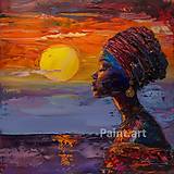 Grafika - Africká žena abstrakt (č.30) - 16462205_