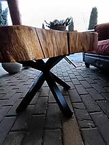 Nábytok - Epoxidový stôl "Black Onyx B - 16461968_