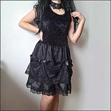 Šaty - Gotické šaty veľ.38 až 42 - 16466568_