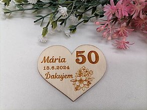 Magnetky - Srdiečko - magnetka,darček pre hostí na oslavu - 16466554_