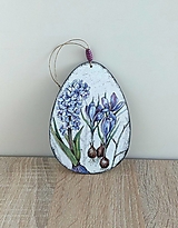Dekorácie - veľkonočné vajíčko hyacint a krokus - 16464049_