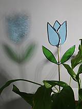 Dekorácie - sklenený tulipán - 16464602_