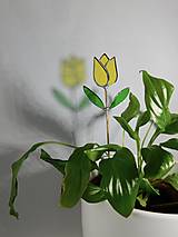 Dekorácie - sklenený tulipán - 16464624_