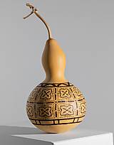Gourd #G28 | Kalabasa, prírodná drevená dekorácia