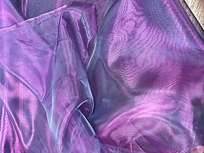 Úžitkový textil - Organza fialová priehľadná v metráži - 16463624_