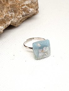 Prstene - Prsteň modrý No2 - 16465219_