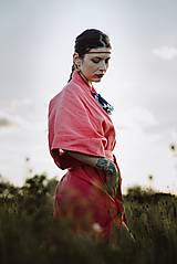 Kimoná - Ľanove kimono - 16468620_