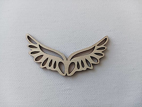 Polotovary - Macrame / Drevené anjelské krídla 7 cm x 3,5 cm - 16469867_