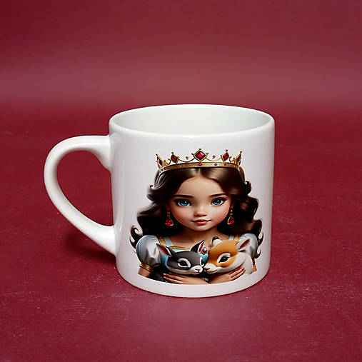 Hrnček espresso - detský motív s menom (espresso - princezná 4)
