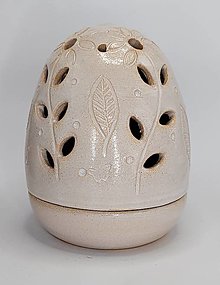 Svietidlá a sviečky - Keramický svietnik - vajíčko V. - 16467528_