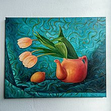 Obrazy - Zátišie s tulipánmi (50x40) - 16469133_