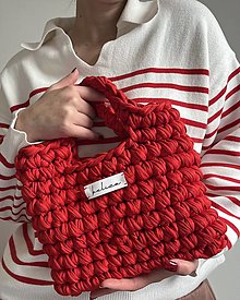 Kabelky - Háčkovaná mini taška “Amour” - 16467821_