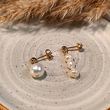 Náušnice - Rôzne puzety s perlami - 16468028_