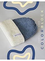 Detské čiapky - Detská čiapka COLORBLOCK Blue - 16467445_