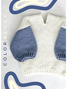 Detské oblečenie - Detský svetrík COLORBLOCK Blue - 16467387_