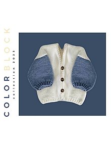 Detské oblečenie - Detský svetrík na zapínanie COLORBLOCK Blue - 16467405_