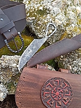 Pánske tašky - Kapsa, nôž, opasok - historický set - 16467439_
