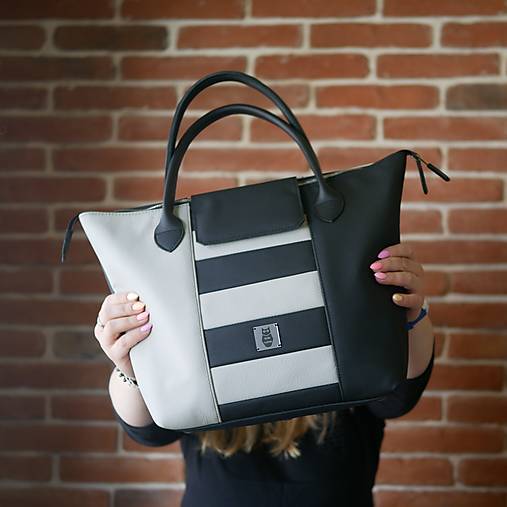 Veľké tašky - Kožená kabelka - Nora  - 16472136_