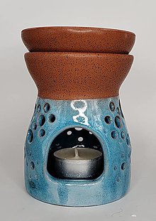 Svietidlá a sviečky - Keramická aróma lampa - 16471387_