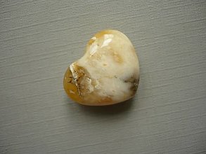 Minerály - Srdíčko - žlutý opál 21 mm, č.1w - 16471561_