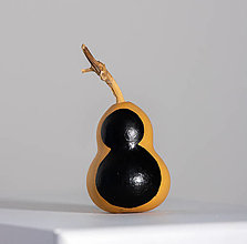 Dekorácie - Gourd #G33 | Kalabasa, prírodná drevená dekorácia - 16471805_