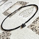 Sady šperkov - Onyx Turtle Stainless Steel Necklace / Náhrdelník ónyx, korytnačka, oceľ E027 - 16473534_