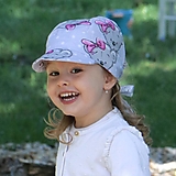 Detské čiapky - Letný detský šilt macko na šedej - 16473282_