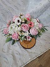 Dekorácie - Ikebana s umelými kvetmi - 16473806_
