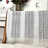 Textil - geometrická čipka, 100 % bavlna, šírka 140 cm - 16473178_
