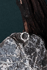 Náušnice - Strieborné napichovacie náušnice lamellae mini krúžky - 16474767_