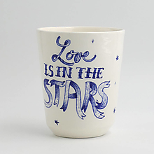 Nádoby - pohár_love is in the stars (väčší) - 16474226_