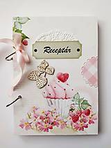 Papiernictvo - ružový receptár - 16474278_