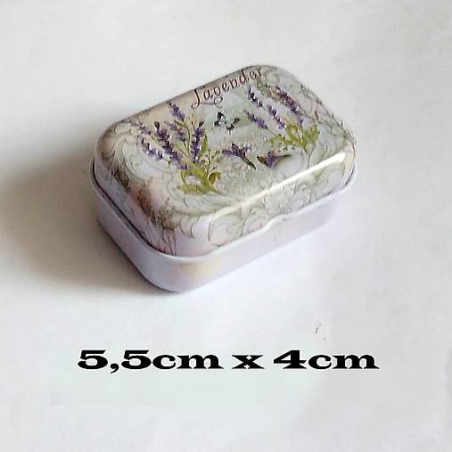 Obalový materiál - Kovová mini krabička - 5,5cmx4cm - 1ks - 16475686_