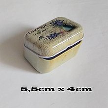Obalový materiál - Kovová mini krabička - 5,5cmx4cm - 1ks - 16475663_