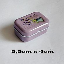 Obalový materiál - Kovová mini krabička - 5,5cmx4cm - 1ks - 16475673_