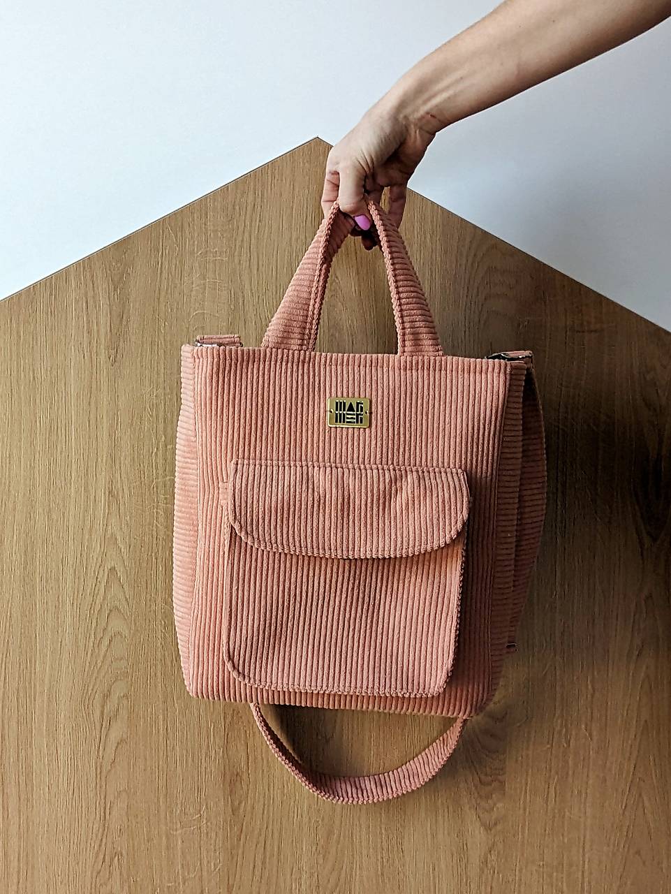 Menčestrová kabelka  M A R I  - marhuľová