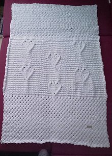 Úžitkový textil - Pletená deka, mix vzorov - 16474783_