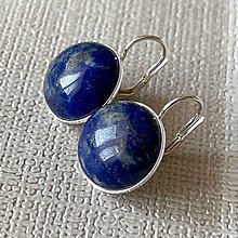 Náušnice - Classic Lapis Lazuli Ag925 Earrings / Strieborné náušnice s lazuritom E028 - 16476230_