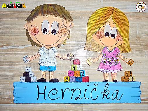 Tabuľky - Menovka - hernička - 16478136_