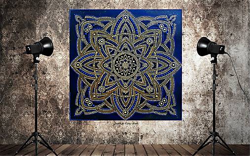 Obrazy - MANDALA HOJNOSTI,BOHATSTVA a ÚSPECHU na podporu podnikania-energetický obraz do Vašej firmy/kancelárie/pracovne - 16477788_