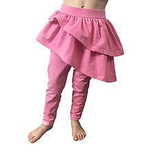 Detské oblečenie - Legíny asymetric pink (organic) - 16476500_