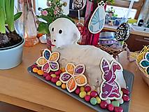 Dekorácie - Veľkonočné dekorácie (Vajíčko, zajačik, kvetinka - set) - 16478276_