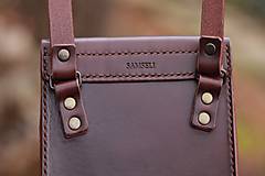 Pánske tašky - Malá kožená taška cez rameno - 16476552_